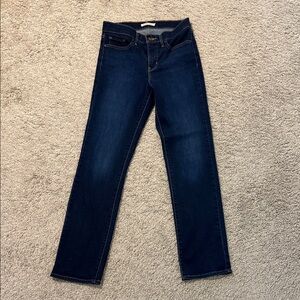 Levi's Dark Blue Straight Leg Jeans